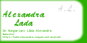 alexandra lada business card